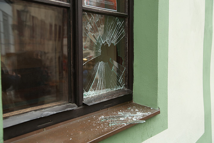 A2B Glass are able to board up broken windows while they are being repaired in Wombourne.